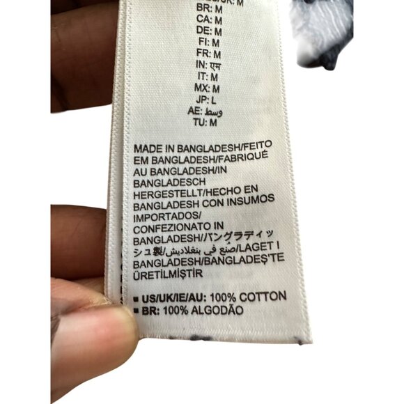 Share Mens Navy Blue Cardigan Sweater V Neck Button Up M 100%Cotton Fall Staple - Picture 4 of 9